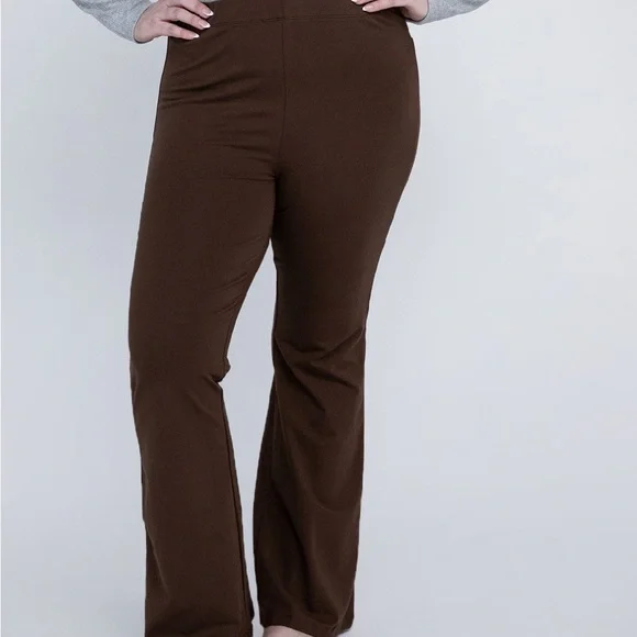 Brown Ambiance Everyday Flared leggings yoga Pants size Small - Picture 2 of 6
